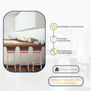 Ver imagem 3 de Kit 3 Bancos Alto Tamborete para Balcão Junco Argila Àrea de Lazer Ilha Bancada bar Churrasqueira