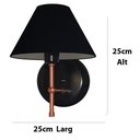 Ver imagem 6 de Arandela De Parede Cúpula Algodão fio com liga e desliga PCP