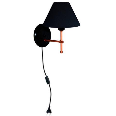 Arandela De Parede Cúpula Algodão fio com liga e desliga PCP