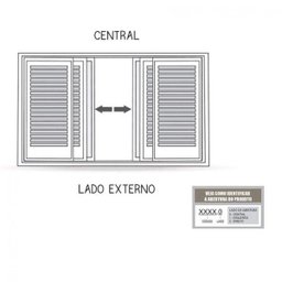 Janela de Aço Veneziana 120x150cm 6 Folhas com Grade Quadrada e Vidro Riobras - 4