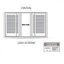 Ver imagem 4 de Janela de Aço Veneziana 120x150cm 6 Folhas com Grade Quadrada e Vidro Riobras