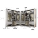 Ver imagem 3 de Closet Berlim Premium 8 Gavetas Convencional Rufato