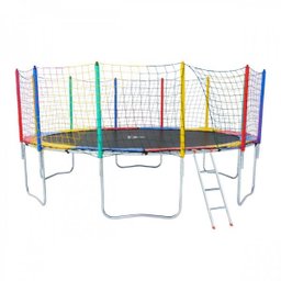 Rede / Tela Colorida Para Pula Pula 4.27 X 2.00 metros Acessório Reposição Cama Elástica Redonda - O - 8