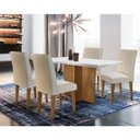 Ver imagem 1 de Conjunto Sala de Jantar Olimpia com 4 Cadeiras Grécia Rufato