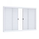 Ver imagem 2 de Janela de Aço de Correr de Correr 100x100cm com Grade Quadrada Riobras