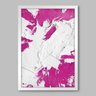 Quadro Abstrato Textura de Óleo Rosa - 1
