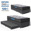 Ver imagem 5 de Cama Box + Colchão Espuma Double Face Comfort Force D60 Probel com Auxiliar Solteiro 88cm