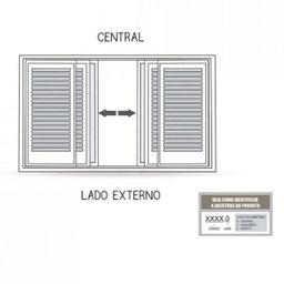 Janela de Aço de Correr de Correr 100x150cm com Grade Quadrada Riobras - 4