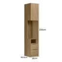 Ver imagem 3 de Modulo Mesa de Cabeceira Direito 100% MDF Ravi New Olmo 1316