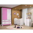 Ver mais imagens de Quarto de Bebê Completo com Berço Flex, Guarda-Roupa 2 Portas Flex e Cômoda Happy Espresso Móveis