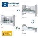 Ver imagem 6 de Quarto de Bebê Completo com Berço Flex, Guarda-Roupa 2 Portas Flex e Cômoda Happy Espresso Móveis