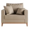 Poltrona Ely Linho Premium Bege - 2