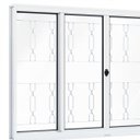 Ver imagem 3 de Janela de Aço de Correr 100x200cm 4 Folhas com Grade Mosaico e Vidro Riobras