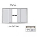 Ver imagem 4 de Janela de Aço de Correr 100x200cm 4 Folhas com Grade Mosaico e Vidro Riobras