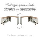 Ver imagem 4 de Conjunto para Escritório 2 Escrivaninhas Gold Branco Artany