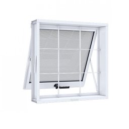 Janela de Aço Maxim-Ar 60x60cm 1 Folha com Grade Quadrada Riobras  - 2