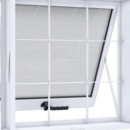Janela de Aço Maxim-Ar 60x60cm 1 Folha com Grade Quadrada Riobras  - 3