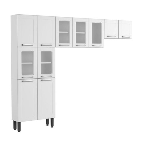 Cozinha Completa Compacta Aço Branco Múltipla Bertolini