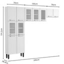 Ver imagem 2 de Cozinha Completa Compacta Aço Branco Múltipla Bertolini