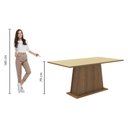 Ver imagem 3 de Mesa de Jantar Retangular Tampo de Madeira Madesa