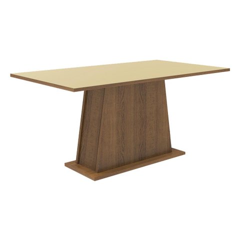 Mesa de Jantar Retangular Tampo de Madeira Madesa