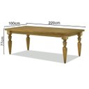 Ver imagem 5 de Mesa de Jantar Madeira Maciça 220cm Pés Torneados Flora Oregon