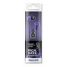 Fone de Ouvido She3900Pp/00 Roxo com Fio e Borracha Philips - 3