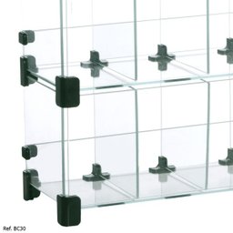 Baleiro Expositor Modulado em Vidro - 0,60 x 0,45 x0,15 - 3