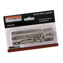 Kit 10 Fecho De Porta Pega Ladrão Cromado - Total Segurança - 4