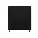 Ver imagem 3 de Cabeceira Paris Para Cama Box Solteiro 90 cm Corino - JS Móveis - Corino Preto