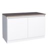 Balcão Organizador Brut 80cm Branco/Tamarindo - Cozimax Home - 1