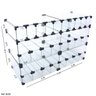 Baleiro Expositor Modulado em Vidro - 0,80 x 0,50 x 0,30 - 1