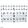 Baleiro Expositor Modulado em Vidro - 0,80 x 0,50 x 0,30 - 2