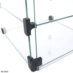 Expositor Modulado em Vidro com Porta e Cadeado - 0,30 x 0,40 x 0,30 - 4