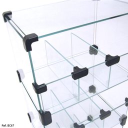 Baleiro Expositor Modulado em Vidro - 0,30 x 0,80 x 0,20 - 3