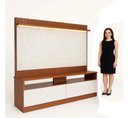 Ver imagem 5 de Rack Home Painel Estante TV até 70 pol Mármore/Ripado LED
