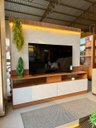 Ver imagem 1 de Rack Home Painel Estante TV até 70 pol Mármore/Ripado LED