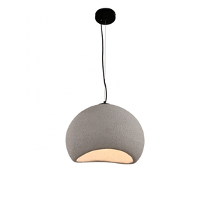 Pendente Concreto 40cm E27x1 Cinza Sindora