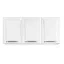 Ver imagem 3 de Armário Aéreo para Lavanderia e Área de Serviço Itatiaia 3 Portas Tarcila Branco Neve