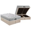 Ver imagem 1 de Cama Box Baú Queen: Colchão Ortopédico Probel D45 / Ep Próextreme Plus + Base Clean(158x198)