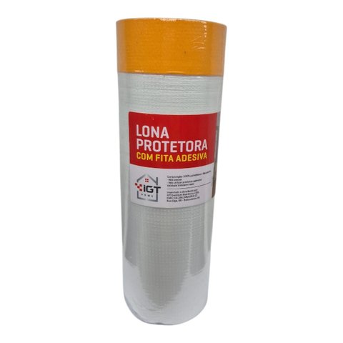 Lona Protetora com Fita Adesiva Multiuso Igt Home 3,0x10m