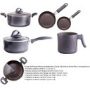 Ver imagem 2 de Jogo de Panelas Ceramic Life Smart Plus Cinza 6 Peças - Brinox 4791/114
