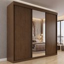 Ver imagem 2 de Guarda-Roupa Veneza 3 Portas 4 Gavetas Espelho MDF Valverde