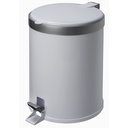 Ver imagem 1 de Lixeira Com Pedal Cesto Lixo Banheiro 5L Cozinha Escritório Branco Viel 3552