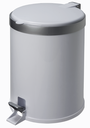 Ver imagem 1 de Lixeira Com Pedal Cesto Lixo Banheiro 5L Cozinha Escritório Branco Viel 3552
