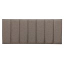 Ver imagem 2 de Cabeceira Casal Linho Cinza Placa Modulada Estofada Ripada Adesiva