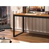 Escrivaninha Home Office Fit Estilo Industrial Moderna Premium Estudo Pés Aço Cor Canela - 4