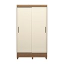 Ver imagem 1 de Guarda Roupa Roupeiro Solteiro 2 Portas Correr Fit Jequitibá Off White Santos Andirá