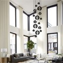 Ver imagem 4 de Lustre Pendente para Sala Pé Direito Duplo Big Boss Preto