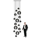 Ver imagem 3 de Lustre Pendente para Sala Pé Direito Duplo Big Boss Preto